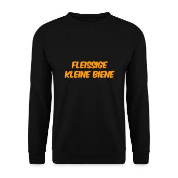 ich bin so emsig - Unisex Pullover - Schwarz - Vorne - Alina (178cm) & Michal (187cm)
