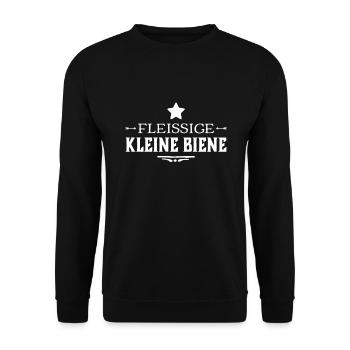 fleißige kleine Biene - Unisex Pullover - Schwarz - Vorne - Alina (178cm) & Michal (187cm)