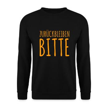 Vorsicht bei der Einfahrt - Unisex Pullover - Schwarz - Vorne - Alina (178cm) & Michal (187cm)