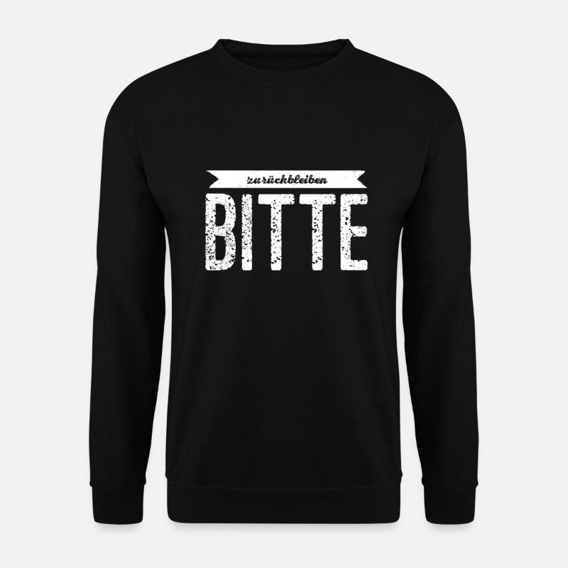 Vorsicht bei der Abfahrt - Unisex Pullover - Schwarz