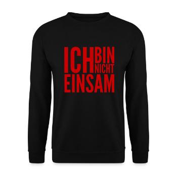 ich mag mein Leben - Unisex Pullover - Schwarz - Vorne - Alina (178cm) & Michal (187cm)