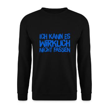 ich bin verdutzt - Unisex Pullover - Schwarz - Vorne - Alina (178cm) & Michal (187cm)