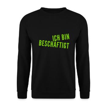 es gibt viel zu tun - Unisex Pullover - Schwarz - Vorne - Alina (178cm) & Michal (187cm)