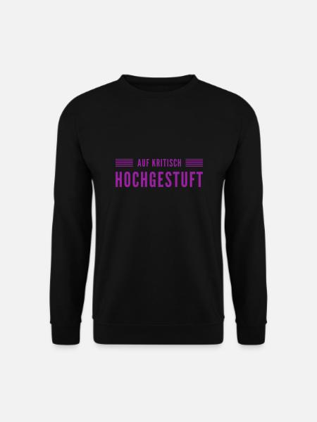 jetzt ist es kritisch - Unisex Pullover - Schwarz
