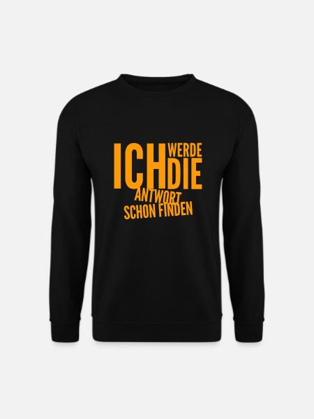 ich möchte eine Antwort - Unisex Pullover - Schwarz