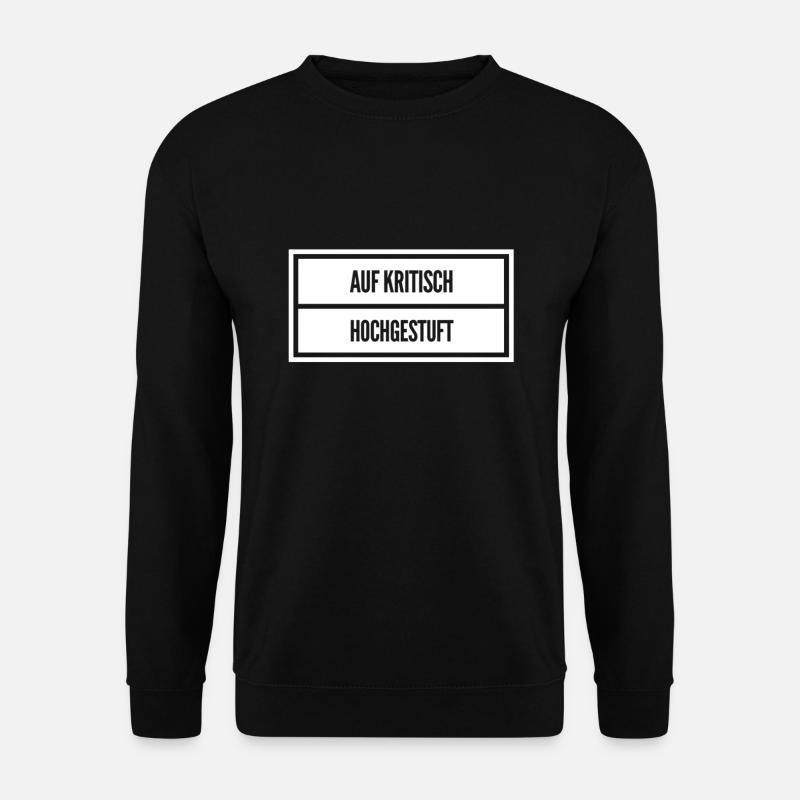 ich wurde hochgestuft - Unisex Pullover - Schwarz