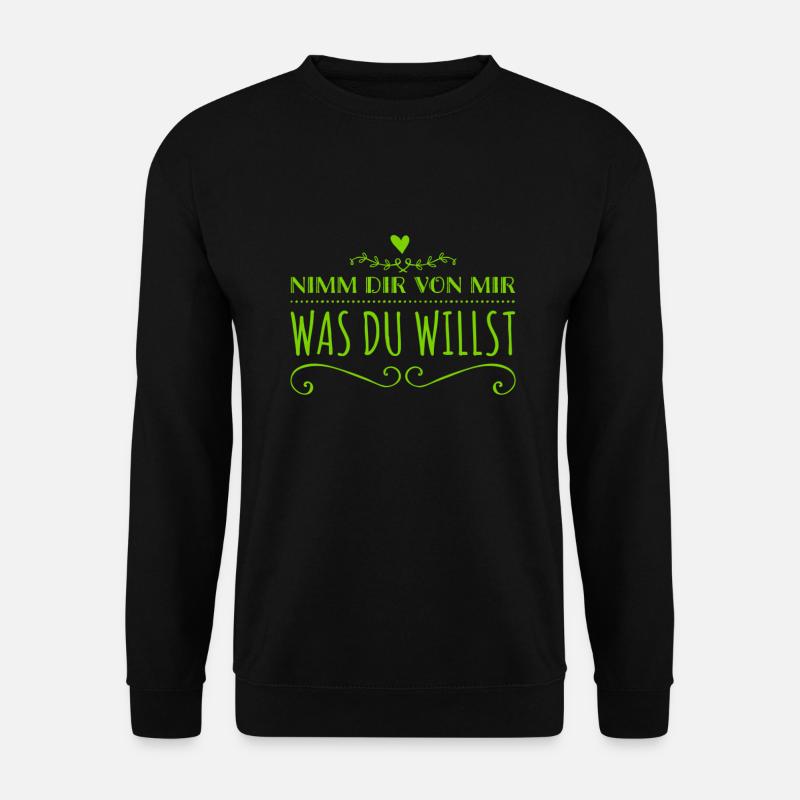 ich gebe alles - Unisex Pullover - Schwarz