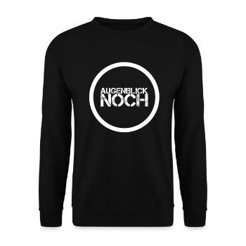 es dauert einen Augenblick - Unisex Pullover - Schwarz - Vorne - Alina (178cm) & Michal (187cm)