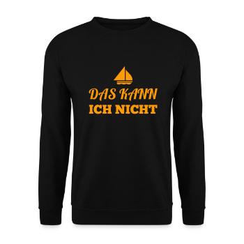 ich bin unfähig - Unisex Pullover - Schwarz - Vorne - Alina (178cm) & Michal (187cm)