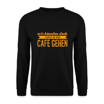 ich mag dich - Unisex Pullover - Schwarz - Vorne - Alina (178cm) & Michal (187cm)