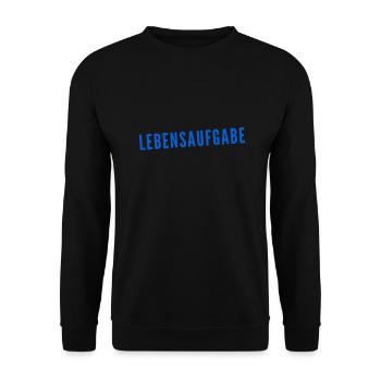 das gibt mir einen Sinn - Unisex Pullover - Schwarz - Vorne - Alina (178cm) & Michal (187cm)