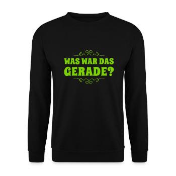 das war mir neu - Unisex Pullover - Schwarz - Vorne - Alina (178cm) & Michal (187cm)