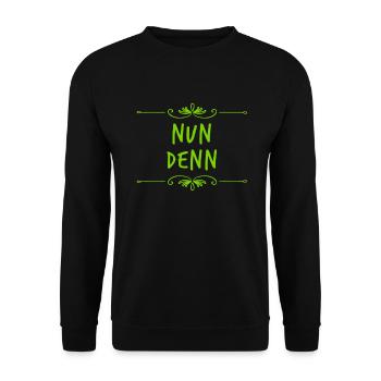 auch gut - Unisex Pullover - Schwarz - Vorne - Alina (178cm) & Michal (187cm)