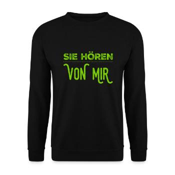 ich bin wütend - Unisex Pullover - Schwarz - Vorne - Alina (178cm) & Michal (187cm)