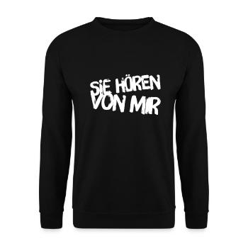 wir haben ein Problem - Unisex Pullover - Schwarz - Vorne - Alina (178cm) & Michal (187cm)