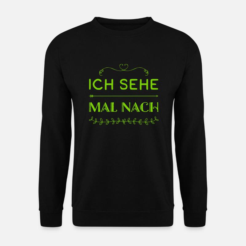 ich werfe einen Blick drauf - Unisex Pullover - Schwarz