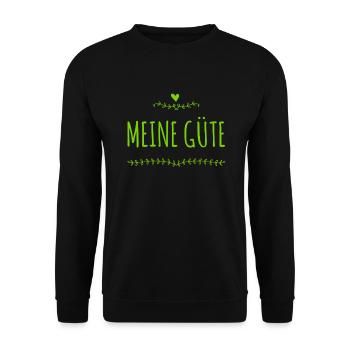 ach du liebe Güte - Unisex Pullover - Schwarz - Vorne - Alina (178cm) & Michal (187cm)