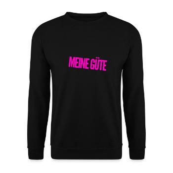 immer schön locker bleiben - Unisex Pullover - Schwarz - Vorne - Alina (178cm) & Michal (187cm)