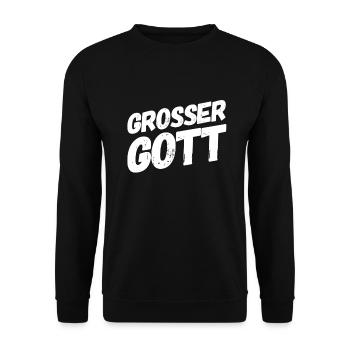 das kam unerwartet - Unisex Pullover - Schwarz - Vorne - Alina (178cm) & Michal (187cm)