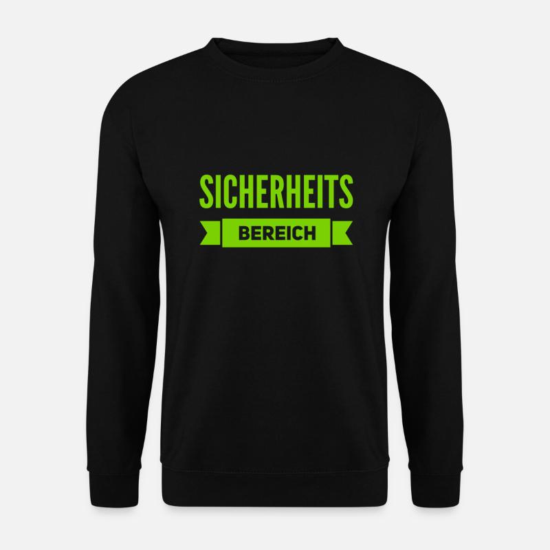gesicherter Bereich - Unisex Pullover - Schwarz