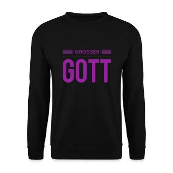 ach du grüne Neune - Unisex Pullover - Schwarz - Vorne - Alina (178cm) & Michal (187cm)