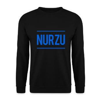 trau dich - Unisex Pullover - Schwarz - Vorne - Alina (178cm) & Michal (187cm)
