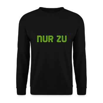 ich mache dir Mut - Unisex Pullover - Schwarz - Vorne - Alina (178cm) & Michal (187cm)