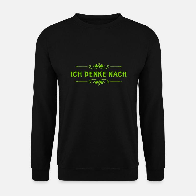 Ich liebe das denken - Unisex Pullover - Schwarz