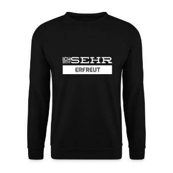 ich mag sie - Unisex Pullover - Schwarz - Vorne - Alina (178cm) & Michal (187cm)