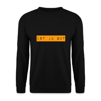 ist ja schon gut - Unisex Pullover - Schwarz - Vorne - Alina (178cm) & Michal (187cm)