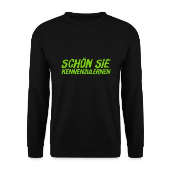 ich mag sie - Unisex Pullover - Schwarz - Vorne - Alina (178cm) & Michal (187cm)