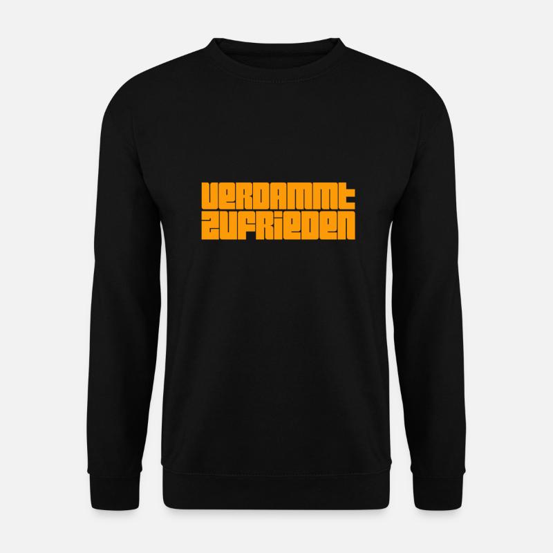 Zufriedenheit - Unisex Pullover - Schwarz