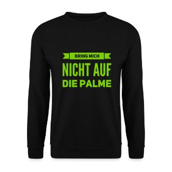 bleib locker - Unisex Pullover - Schwarz - Vorne - Alina (178cm) & Michal (187cm)