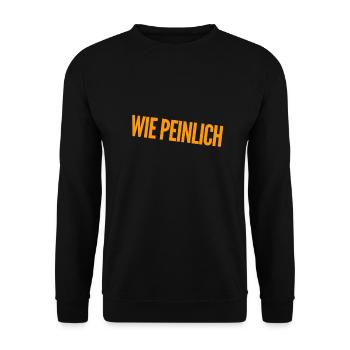 einfach nur peinlich - Unisex Pullover - Schwarz - Vorne - Alina (178cm) & Michal (187cm)