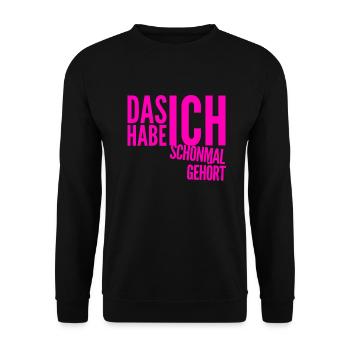 kenn ich schon - Unisex Pullover - Schwarz - Vorne - Alina (178cm) & Michal (187cm)
