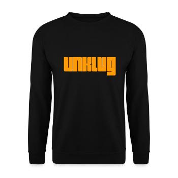 dumm - Unisex Pullover - Schwarz - Vorne - Alina (178cm) & Michal (187cm)