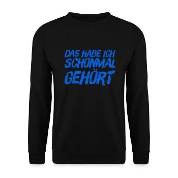 das kenn ich bereits - Unisex Pullover - Schwarz - Vorne - Alina (178cm) & Michal (187cm)