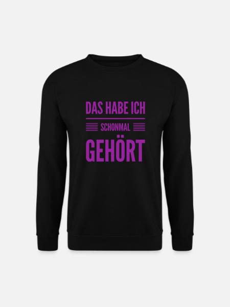 das ist mir vertraut - Unisex Pullover - Schwarz