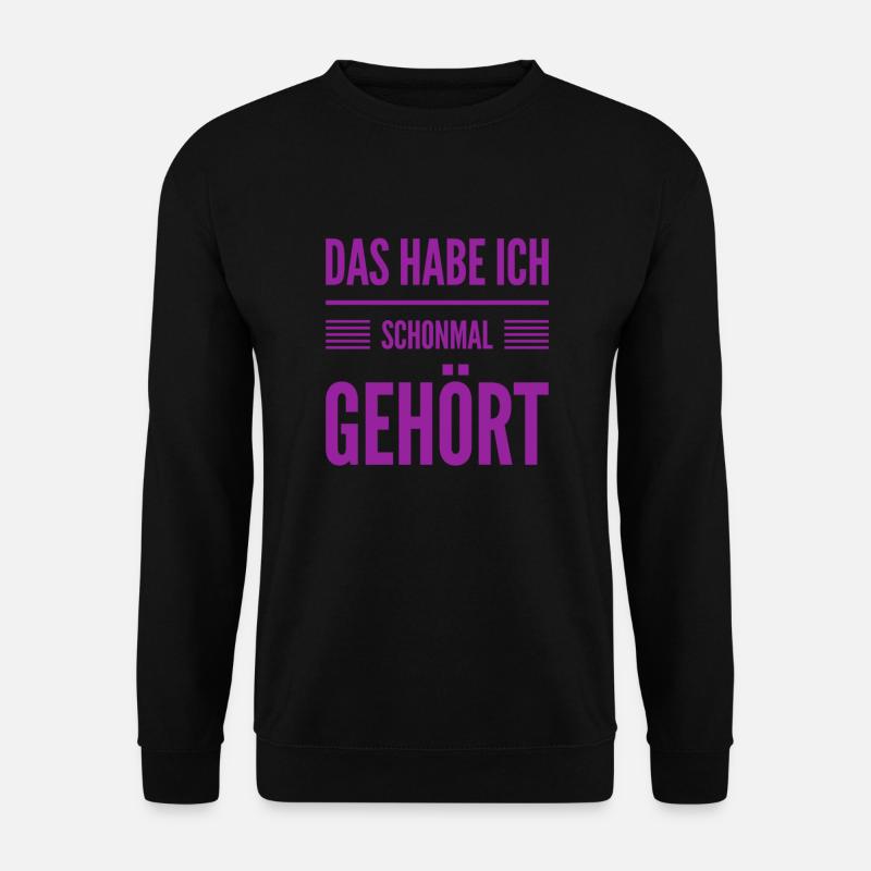 das ist mir vertraut - Unisex Pullover - Schwarz