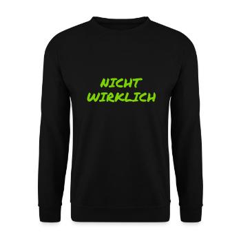 lass mal lieber - Unisex Pullover - Schwarz - Vorne - Alina (178cm) & Michal (187cm)