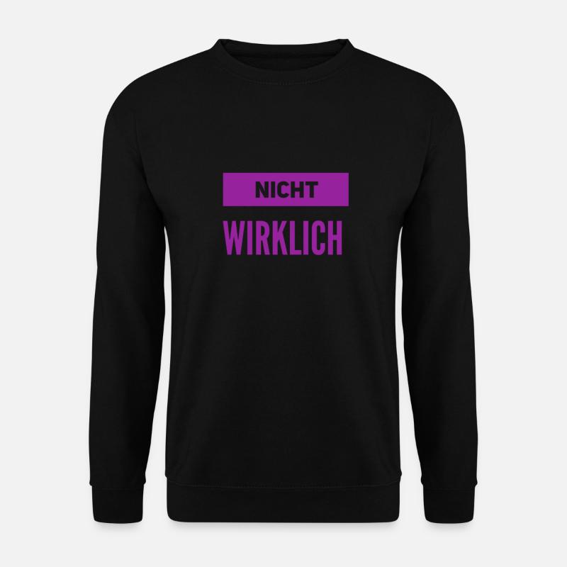 ach ne - Unisex Pullover - Schwarz