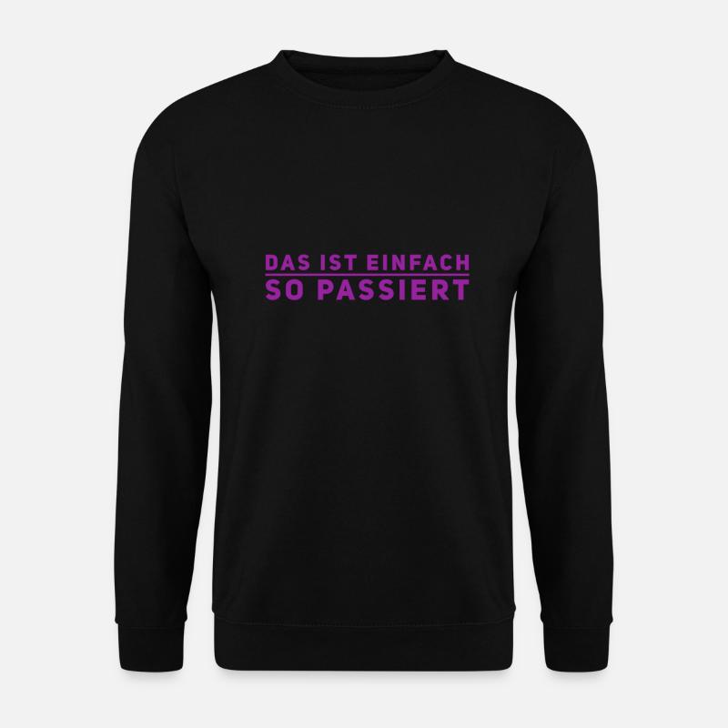 das war nicht mein Plan - Unisex Pullover - Schwarz