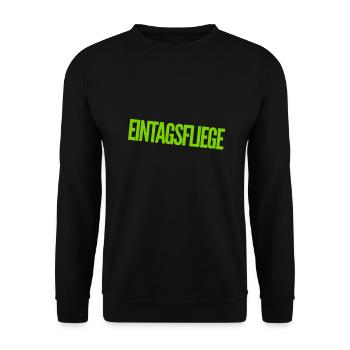 berühmt für einen Tag - Unisex Pullover - Schwarz - Vorne - Alina (178cm) & Michal (187cm)