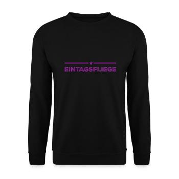 one hit wonder - Unisex Pullover - Schwarz - Vorne - Alina (178cm) & Michal (187cm)