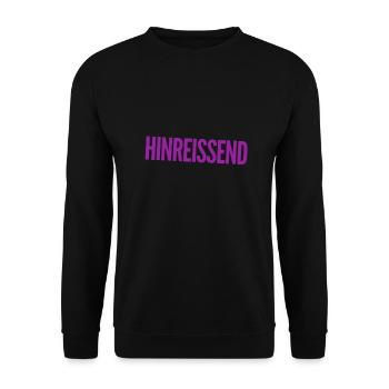 ich bin hübsch - Unisex Pullover - Schwarz - Vorne - Alina (178cm) & Michal (187cm)