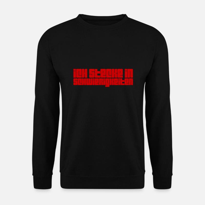 das ist schwierig - Unisex Pullover - Schwarz