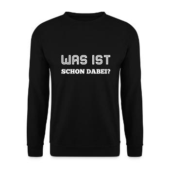 da ist doch nichts dabei - Unisex Pullover - Schwarz - Vorne - Alina (178cm) & Michal (187cm)