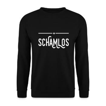 ohne Scham - Unisex Pullover - Schwarz - Vorne - Alina (178cm) & Michal (187cm)