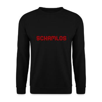 Scham ist nicht mein Ding - Unisex Pullover - Schwarz - Vorne - Alina (178cm) & Michal (187cm)