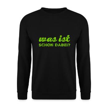 ist doch okay - Unisex Pullover - Schwarz - Vorne - Alina (178cm) & Michal (187cm)